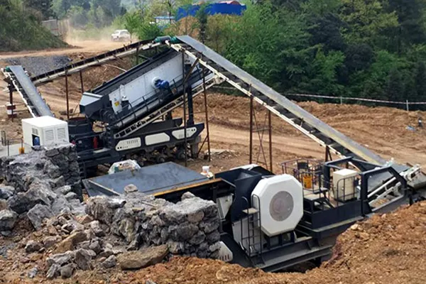 Granite mobile crushing line in Shenzhen, China width=