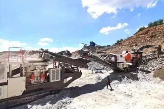 200tph cobble Mobile crushing line in Sichuan Province, China