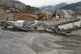 100tph cobble Mobile crushing line in Vientiane, Laos
